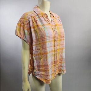 NWT - American Eagle Outfitters Women’s Top (Multicolor Flannel Pattern, XS)